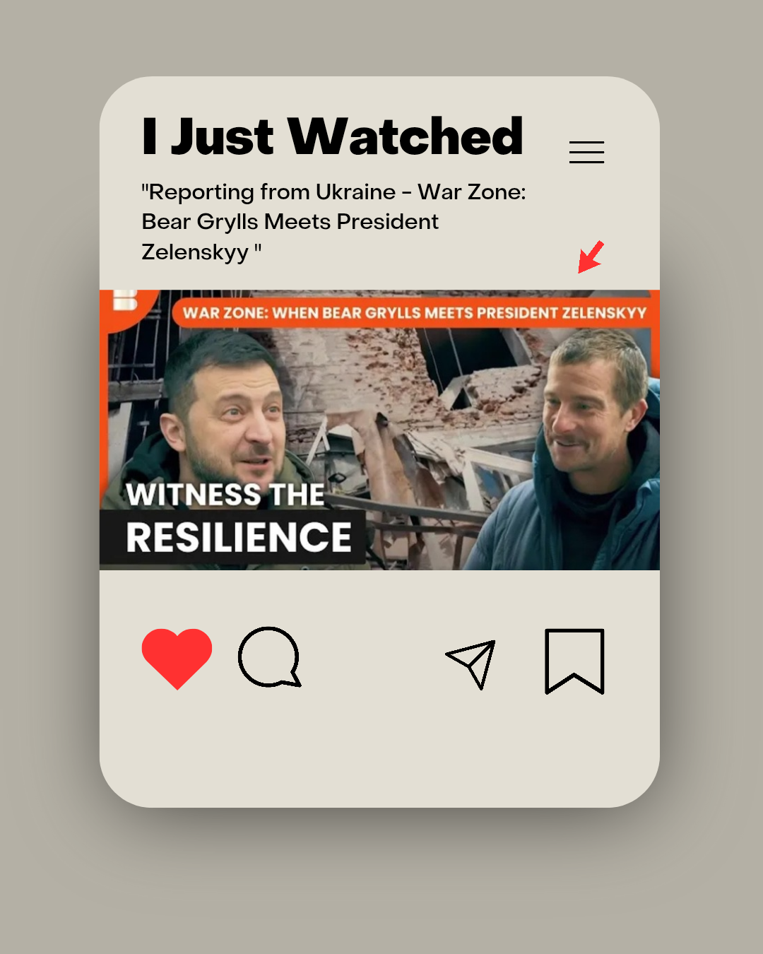 I Just Watched “Bear Grylls Meets President Zelenskyy – Reporting from Ukraine – War Zone”